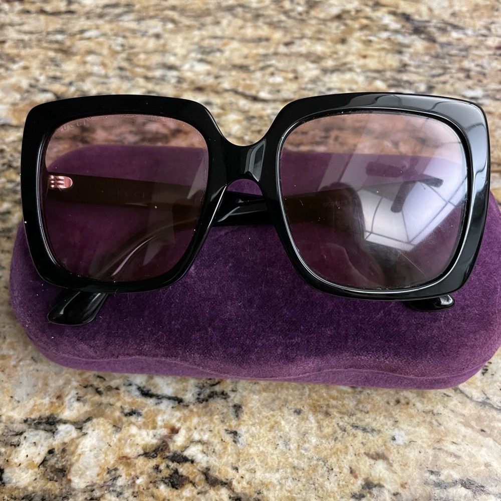 Gucci Rose lens oversized glasses